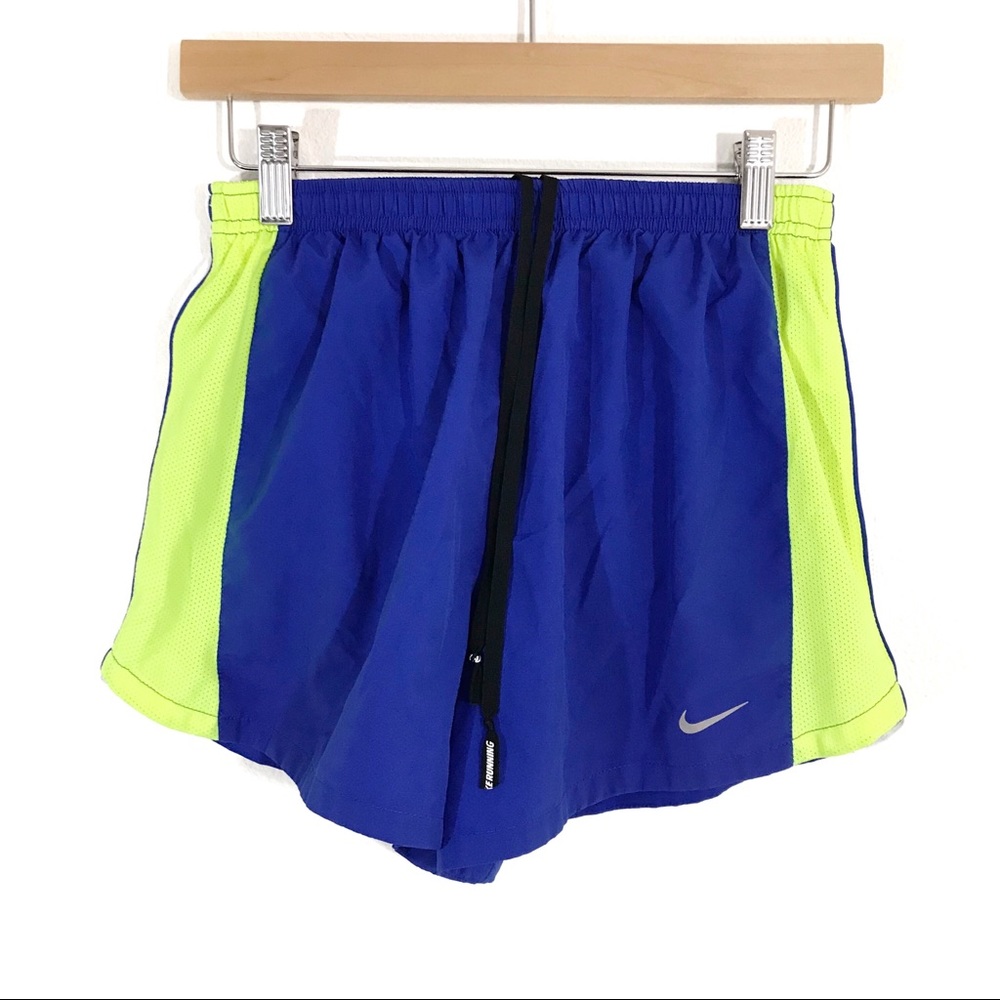 Nike Dri Fit Shorts Blue Yellow White